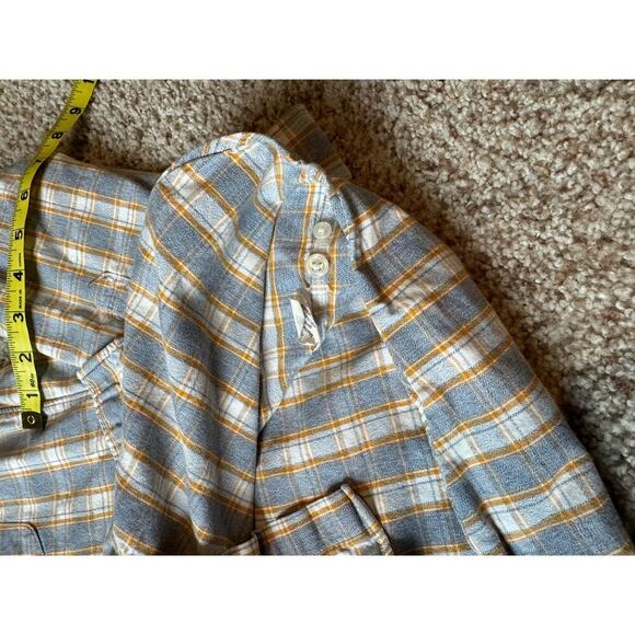 J. CREW JASPE SLIM buttoned shirt, Size Large. Flannel print cotton shirt - Picture 13 of 13